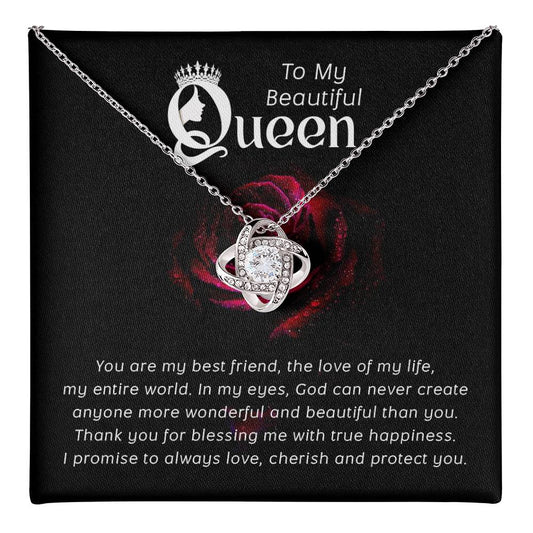 To My Queen Necklace Gift from Husband