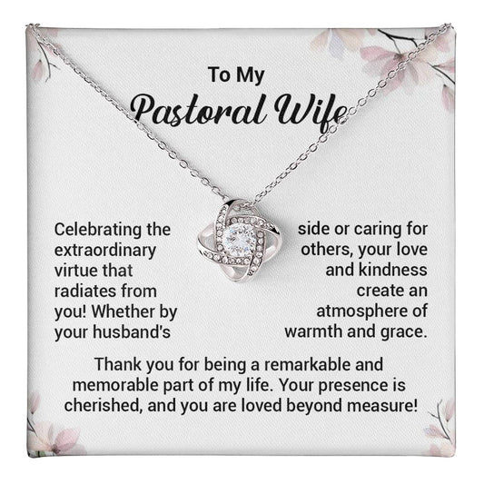 Christian Gift for Pastor’s Wife – Love Knot Necklace