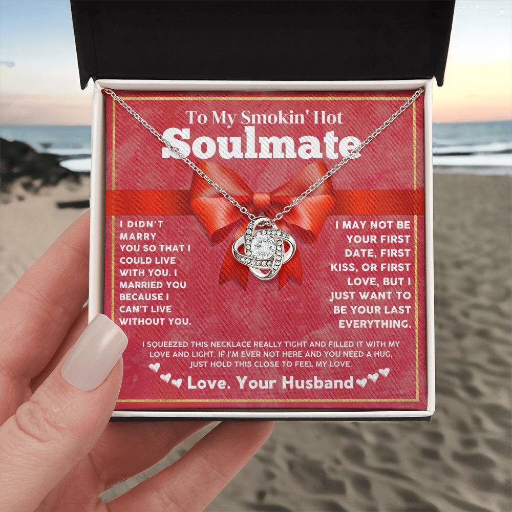 Soulmate Necklace Gift from Husband with Love Card