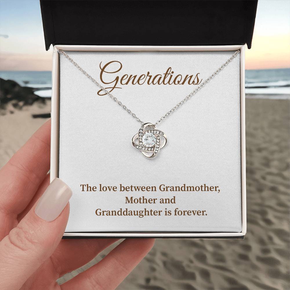 To Our Generations Generations necklace gift Heartfelt gift for family Grandmother mother granddaughter necklace Jewelry gift for mother Generational love jewelry Special gift for family members Sentimental keepsake for family