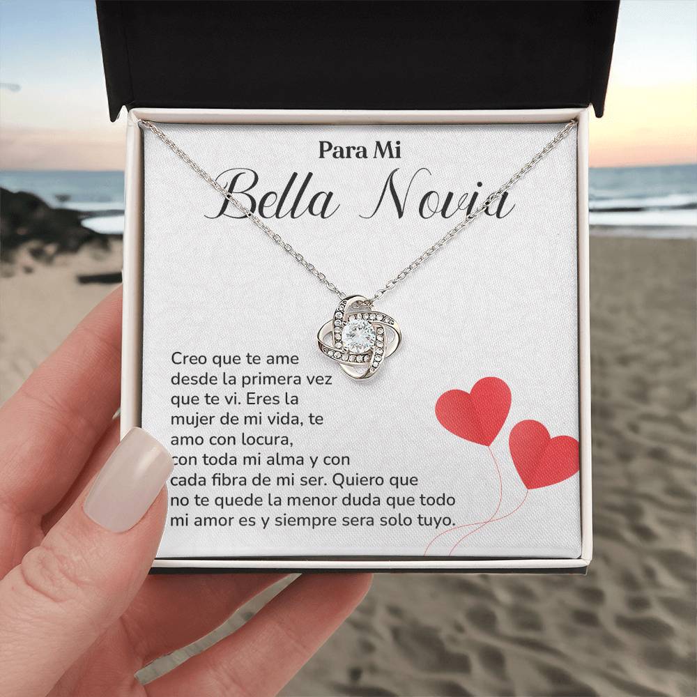 Collar Para Mi Bella Novia Amor Eterno Para Novia Mensaje Personalizado Para Ella Regalo Pasional Para Mi Novia Collar De Amor Para Ella Regalo De Aniversario Para Mi Novia Regalo De San Valentín Para Novia Regalo Para Mujer Especial Joyería Romántica