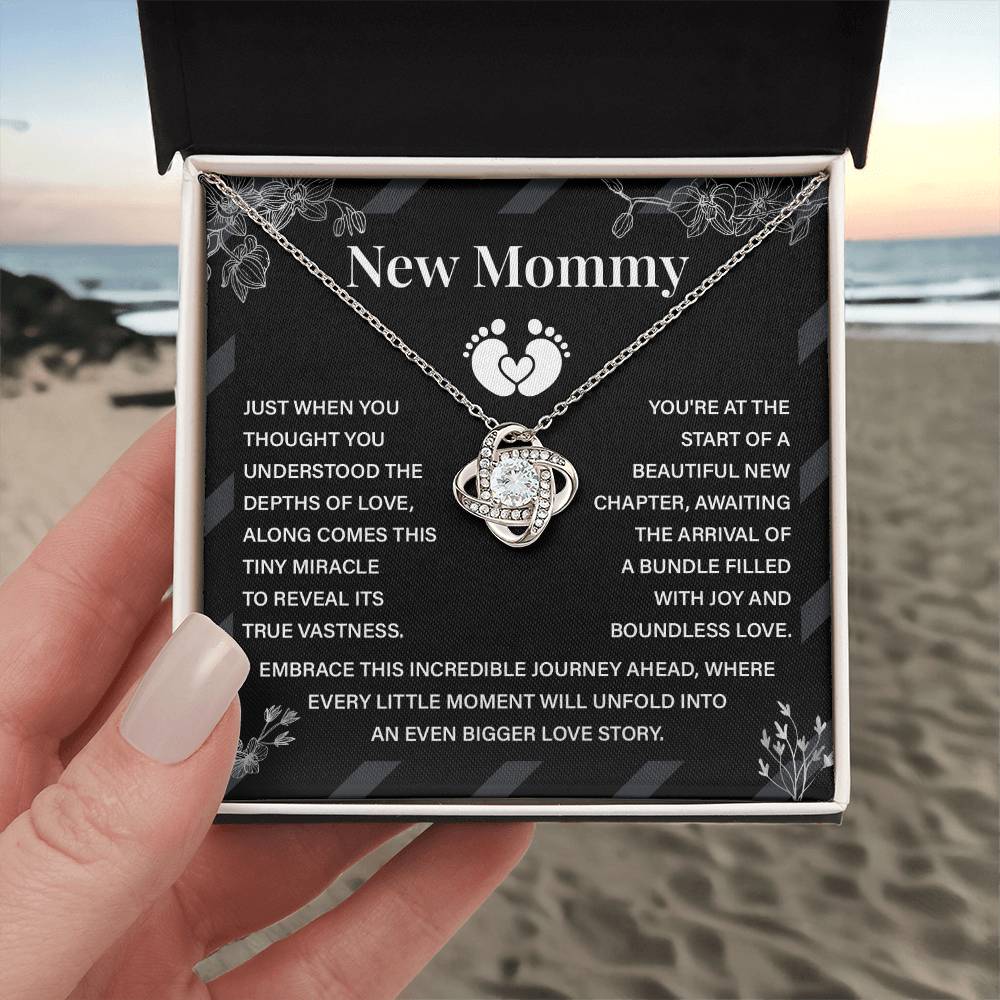 New Mommy Necklace Gift with Sweet Card