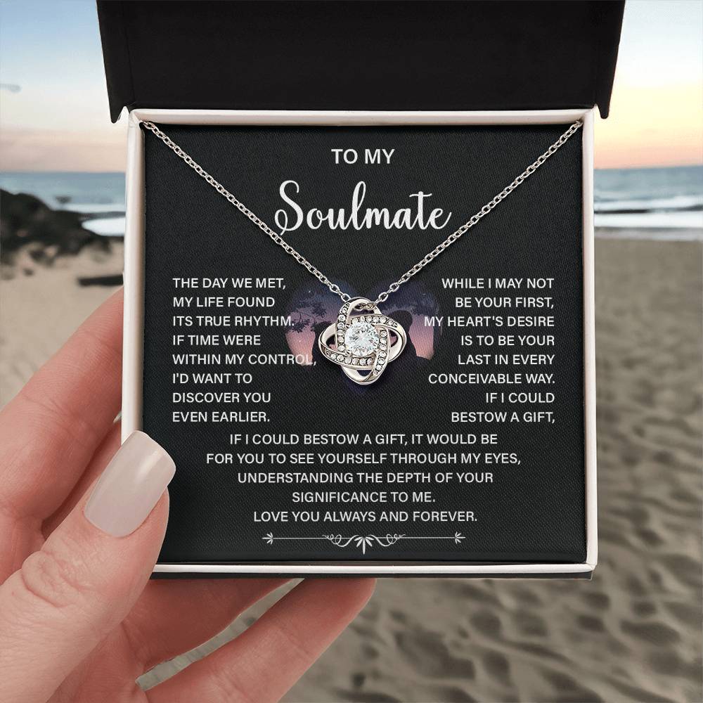 Soulmate Necklace Gift – Love You Always & Forever