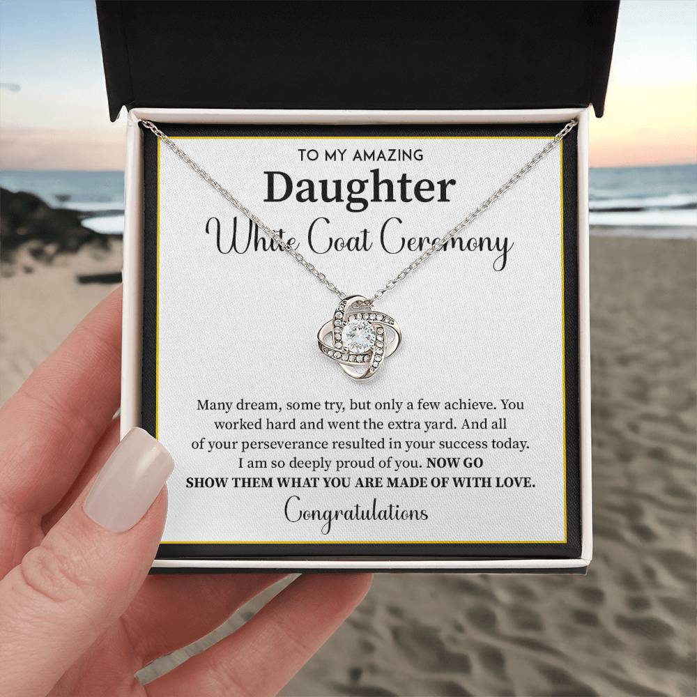 White Coat Ceremony Gift For Daughter Necklace With Gift Box