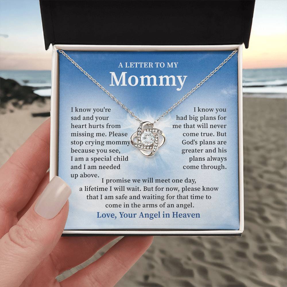 Memorial Necklace for Mom from Angel Baby – Sympathy Gift for Loss of Child