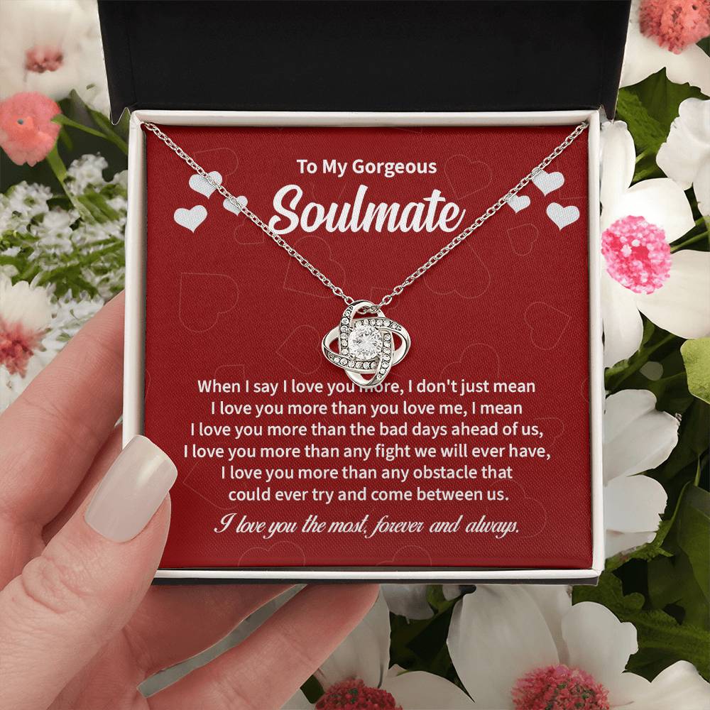 Soulmate Necklace Gift with Message Card & Gift Box