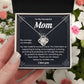 Daughter to Mom Jewelry Gift with Message Card