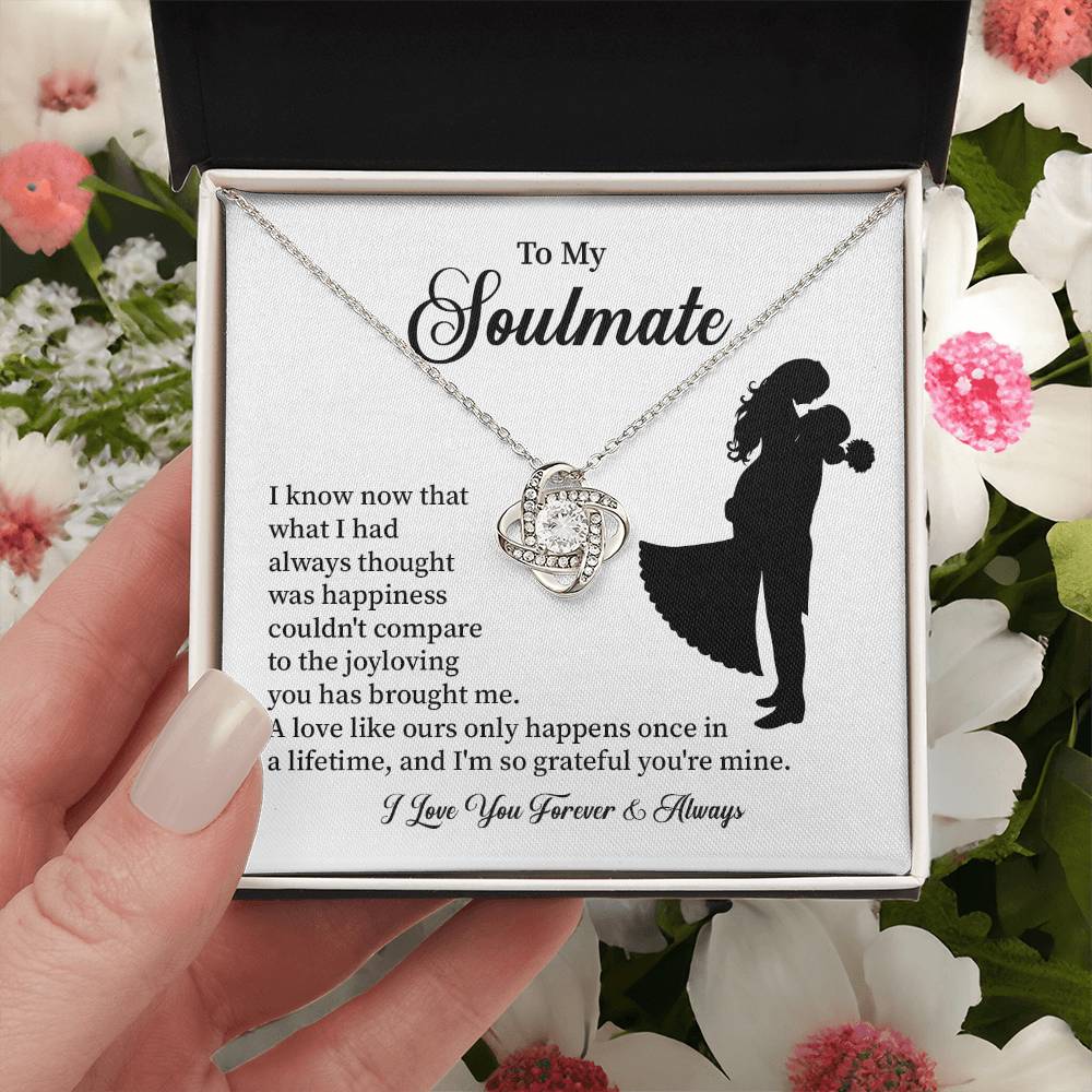 Soulmate Necklace – Gift for Wife or Girlfriend with Romantic Message
