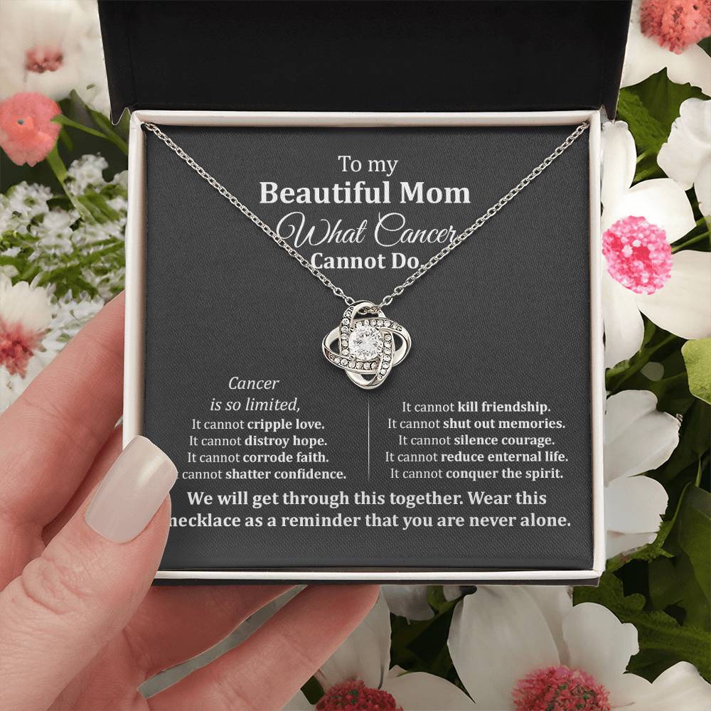 Cancer Support Necklace for Mom – Strength & Hope