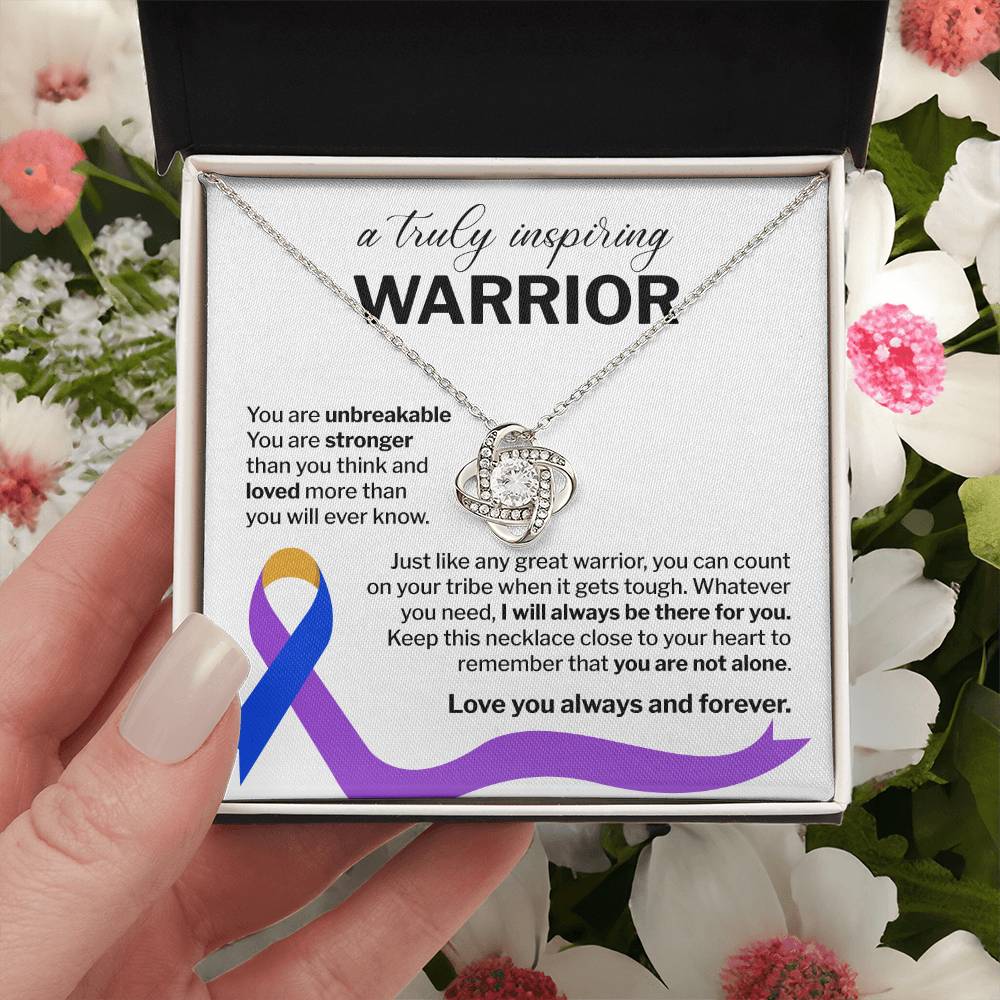 Inspiring Warrior Necklace Gift with Message Card