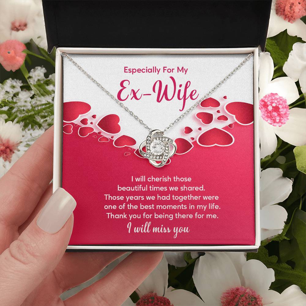 Ex-Wife Necklace Gift – Heartfelt Message Card Box