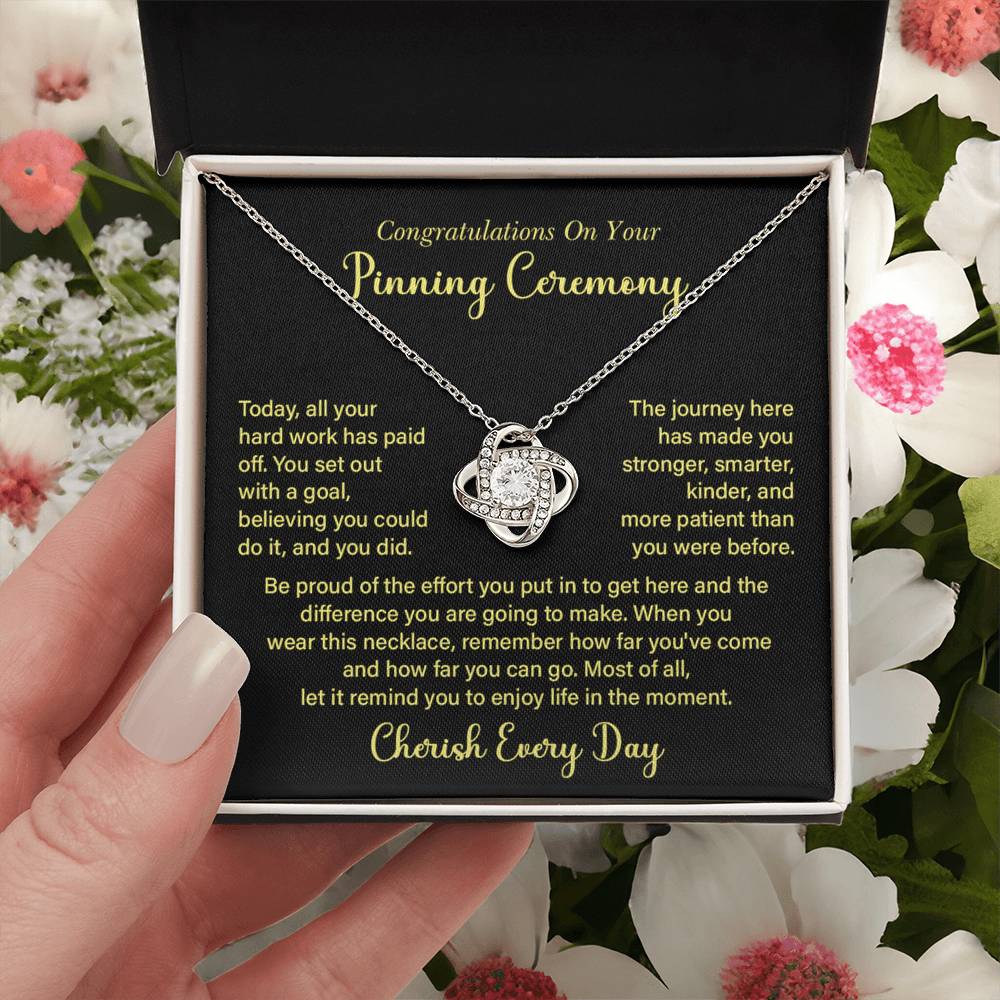 Congratulations On Your Pinning Ceremony Necklace Pinning Ceremony Necklace Gift Congratulations Pinning Ceremony Jewelry Journey Of Success Necklace Pinning Ceremony Milestone Necklace Necklace To Celebrate Hard Work Pinning Ceremony Keepsake Jewelry