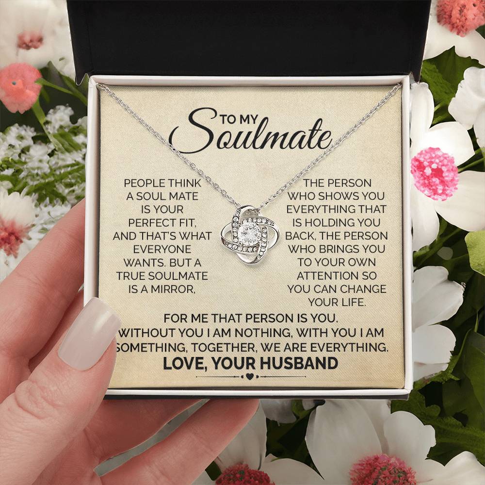Soulmate Necklace Gift from Husband to Wife