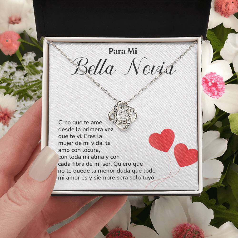 Collar Para Mi Bella Novia Amor Eterno Para Novia Mensaje Personalizado Para Ella Regalo Pasional Para Mi Novia Collar De Amor Para Ella Regalo De Aniversario Para Mi Novia Regalo De San Valentín Para Novia Regalo Para Mujer Especial Joyería Romántica