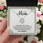 Daughter to Mom Necklace Gift – with Message Card