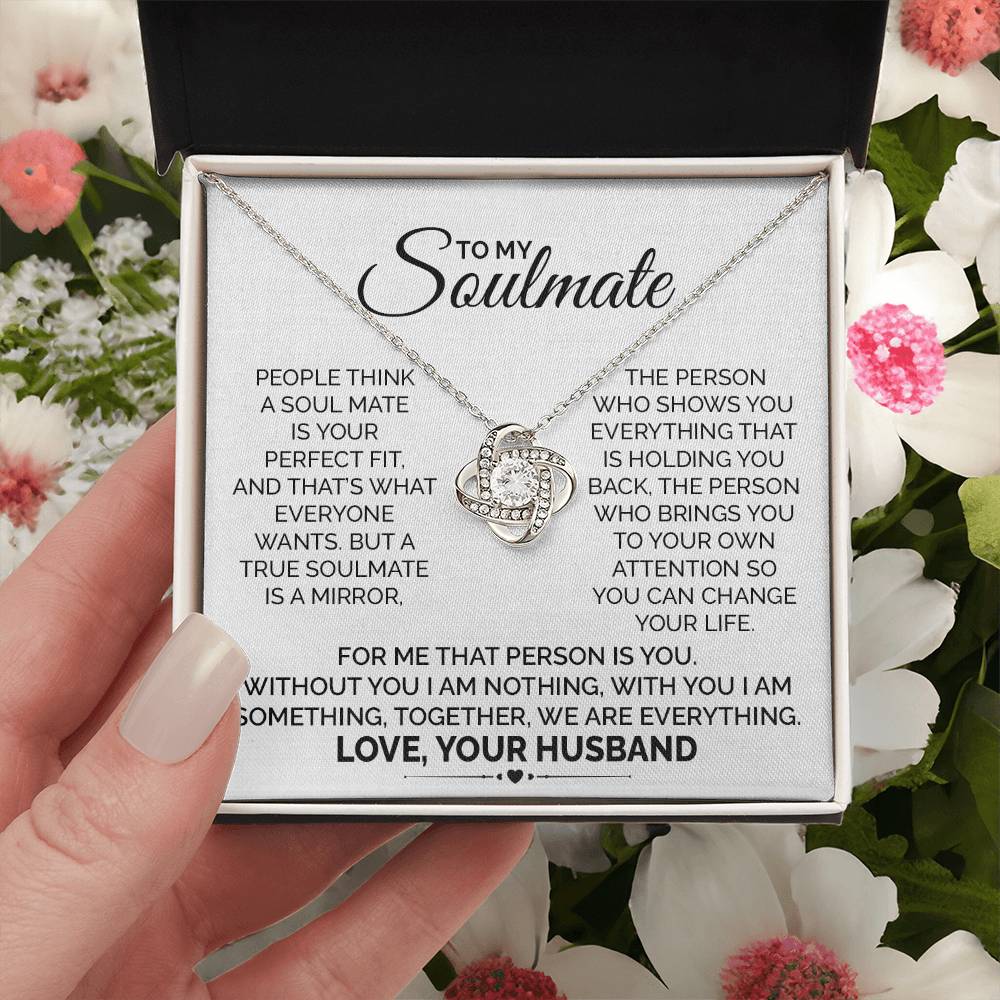 Soulmate Necklace Gift from Husband to Wife