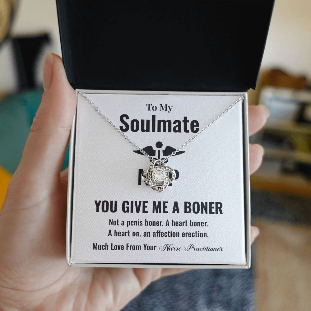 Funny Soulmate Gift Necklace from Nurse Practitioner