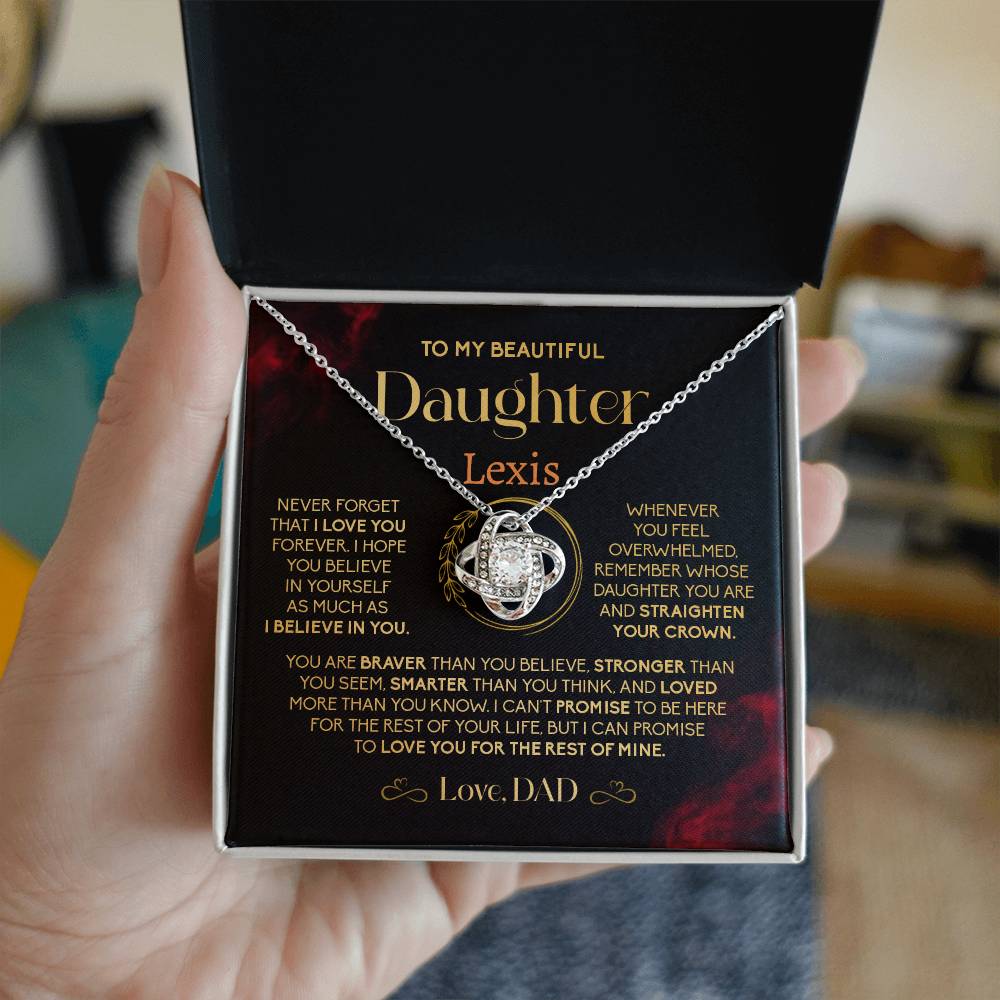 Gift from Dad to Daughter – Crown Message Card Box