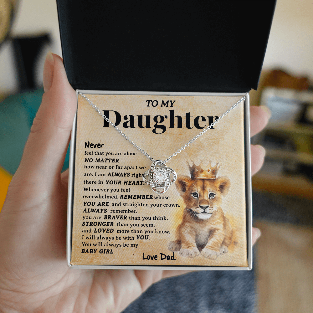 To My Daughter Necklace Gift