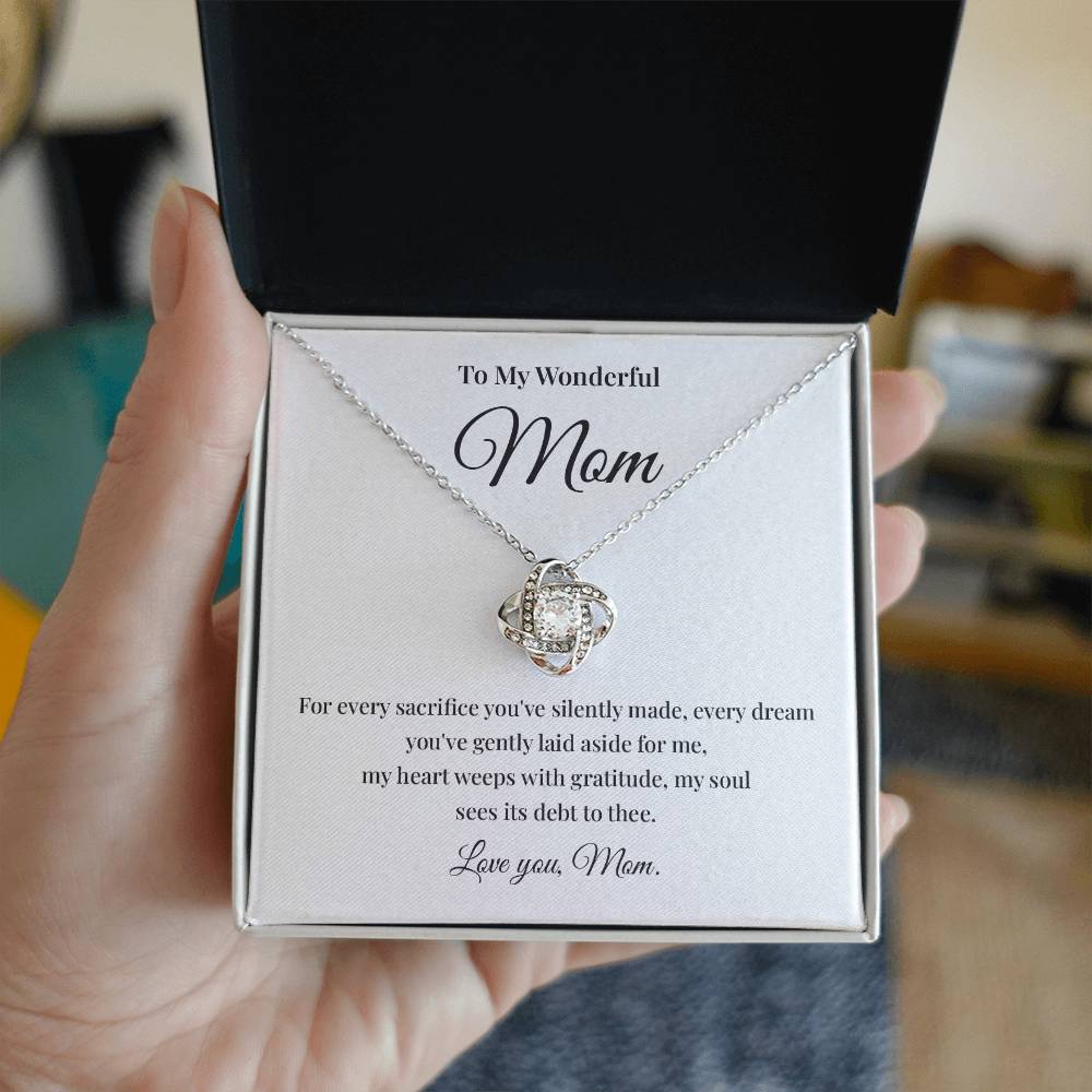 To My Wonderful Mom Best Mom Ever Necklace Spiritual Bond With Mom Necklace Wonderful Mom Necklace Gift Gift For Mom Thoughtful Gift For Mom Unique Gift For Mother-child Bond Meaningful Gift For Mom Necklace For Family Bond