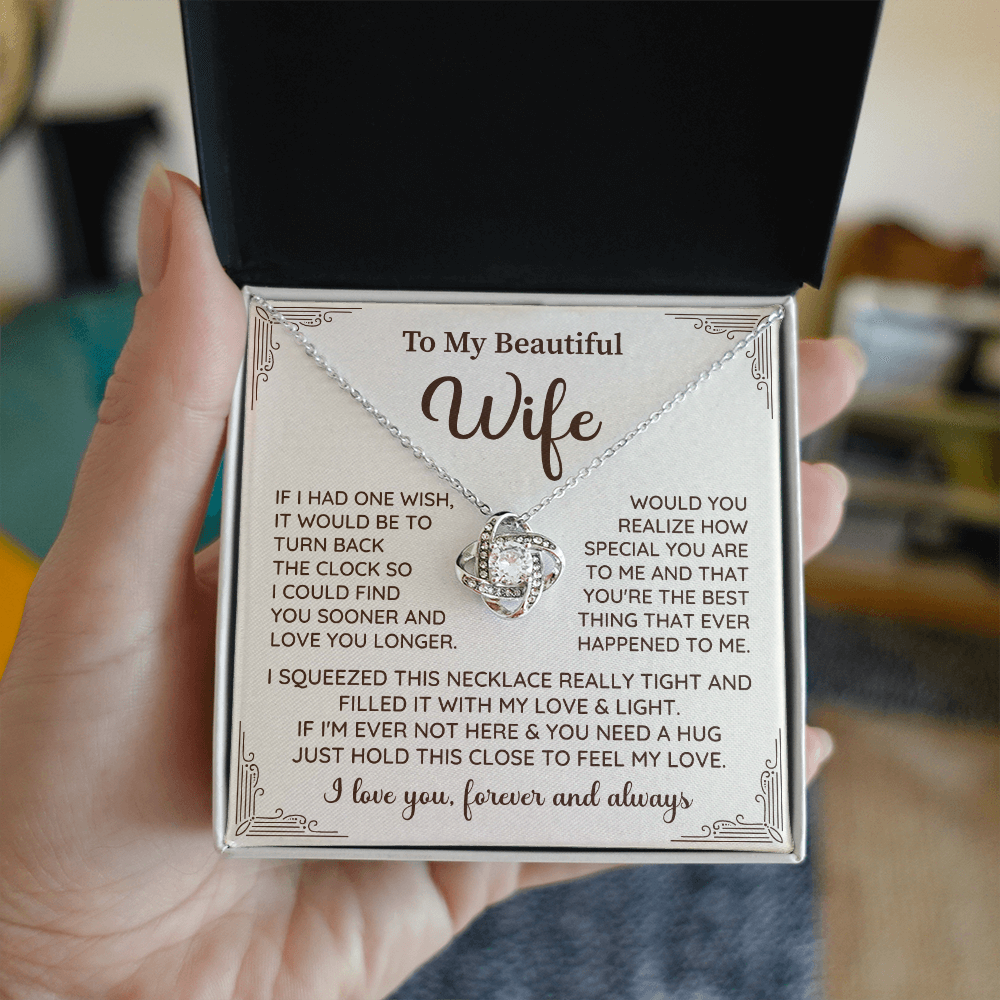 Wife Necklace Gift With Touching Forever Message