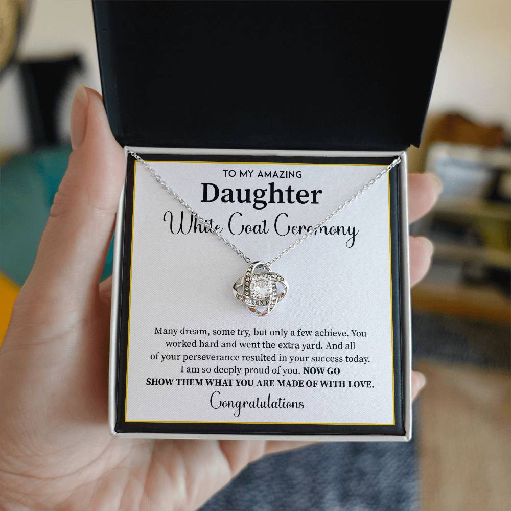 White Coat Ceremony Gift For Daughter Necklace With Gift Box