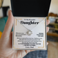 Beautiful Daughter Necklace from Dad Keepsake Gift
