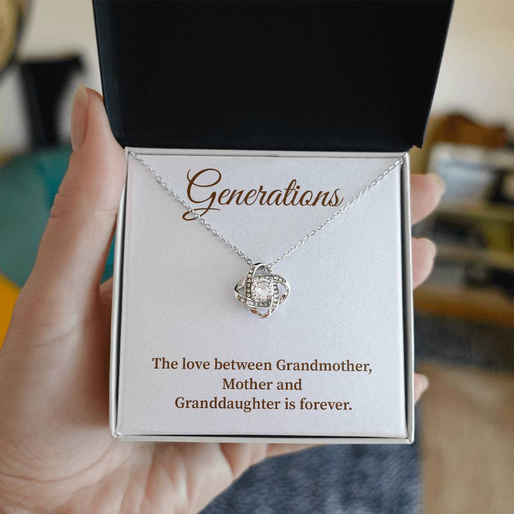 To Our Generations Generations necklace gift Heartfelt gift for family Grandmother mother granddaughter necklace Jewelry gift for mother Generational love jewelry Special gift for family members Sentimental keepsake for family