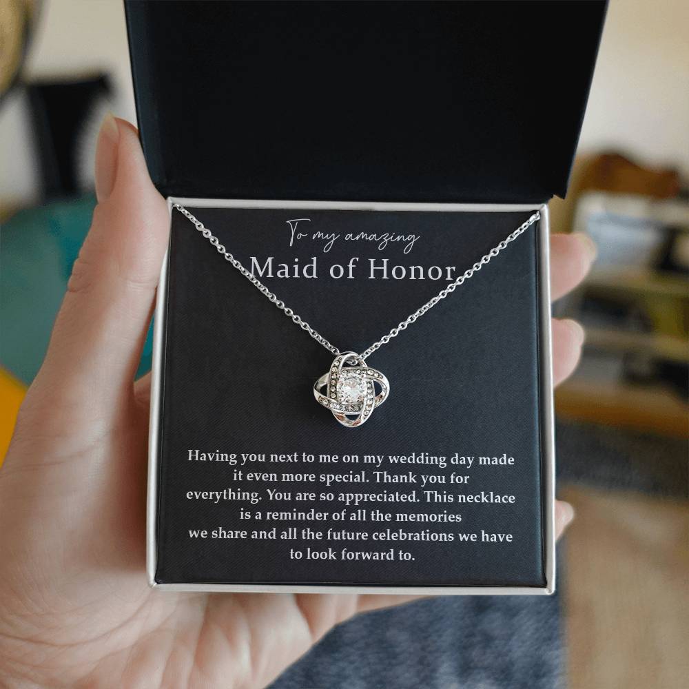 Wedding Day Necklace For Maid Of Honor Friendship Necklace For Maid Of Honor Jewelry Gift For Maid Of Honor Meaningful Gift For Maid Of Honor Emotional Gift For Maid Of Honor Special Gift For Maid Of Honor Necklace For Maid Of Honor Thank You Gift