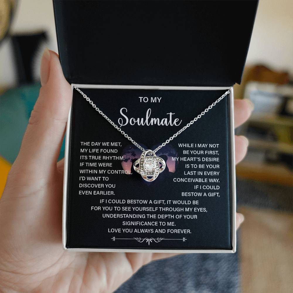 Soulmate Necklace Gift – Love You Always & Forever