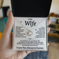 To my Wife