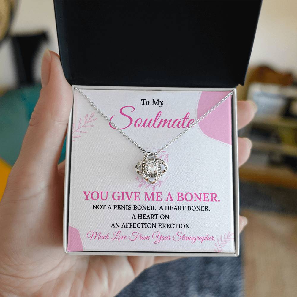 Funny Gift for Soulmate from Stenographer – Necklace Box