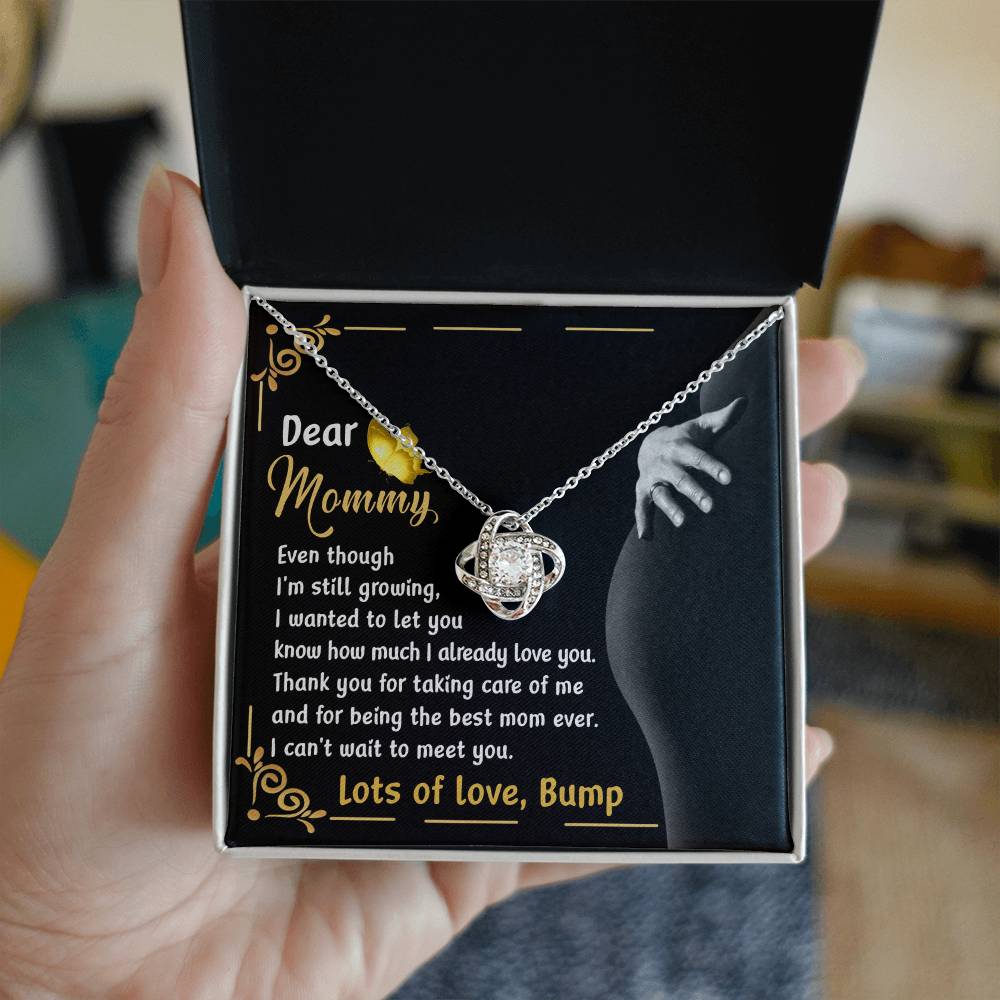 Dear Mommy Necklace Gift, Special Mother's Day Gifts, Birthday Gift, Jewelry Necklace For Mom, New Mommy Gift For First Mother's Day, Pregnancy Jewelry Necklace With A Meaningful Message Card And Box.