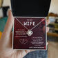 Christmas Gift for Wife from Husband Holiday Necklace with Message Card