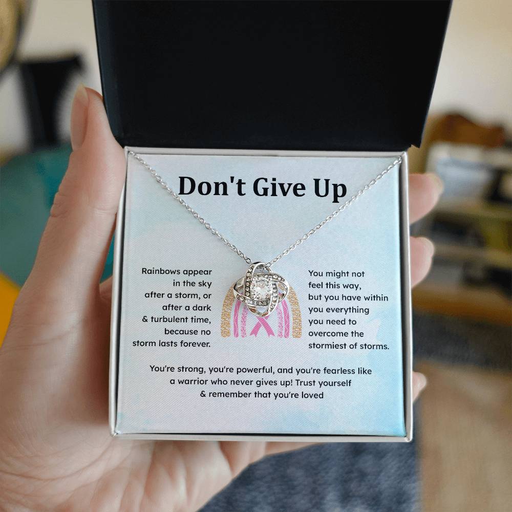 Don't Give Up Strength In Adversity Jewelry Don't Give Up Necklace Gift From Your Husband Meaningful Gift Supportive Gift Motivational Jewelry Never Give Up Necklace Breast Cancer Necklace For Soulmate Personal Growth Jewelry