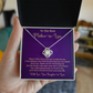 Mother-in-Law Necklace Gift with Blessing Message Card