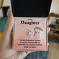 To My Daughter Necklace Greatest Blessing Gift Box