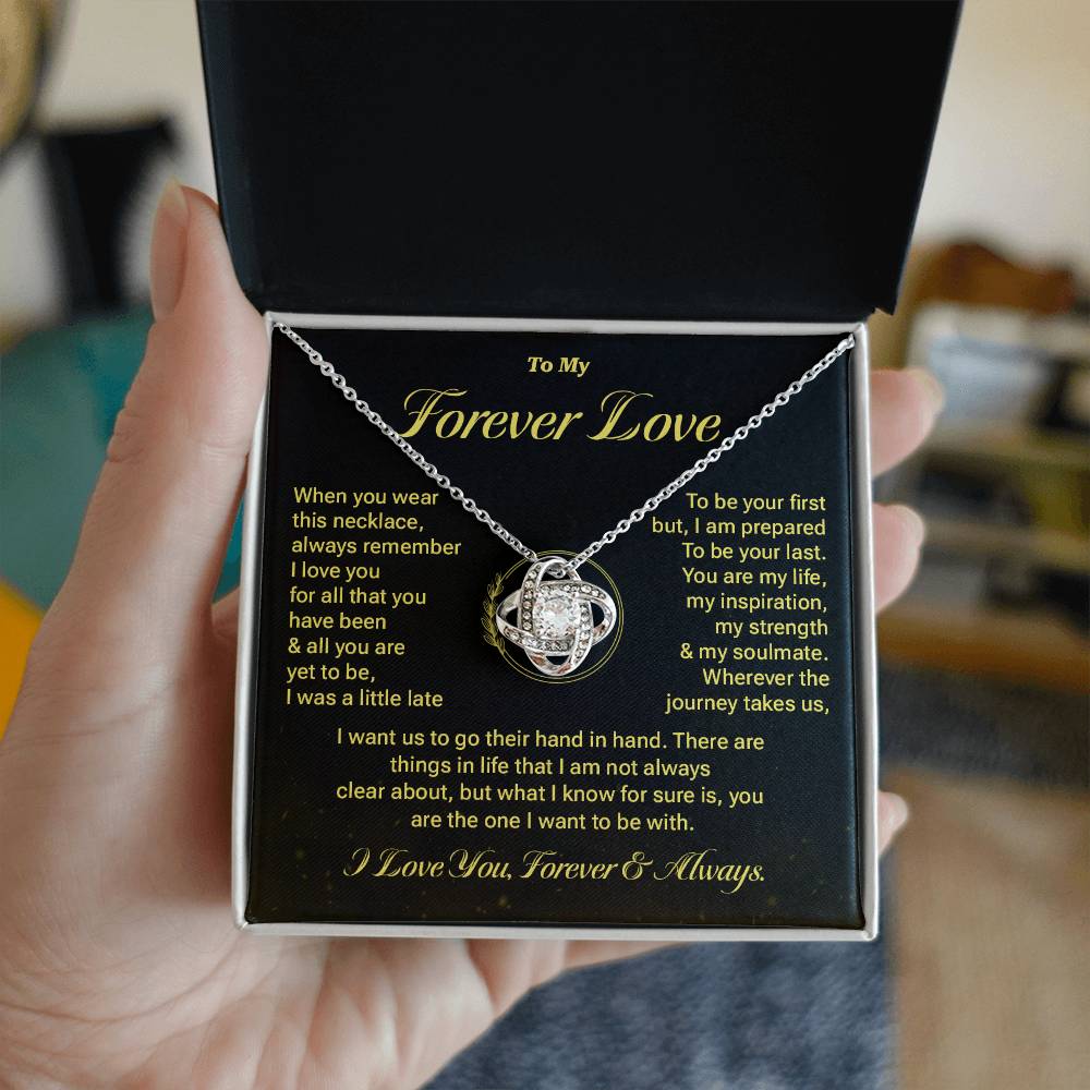 Forever Love Necklace Gift with Message Card