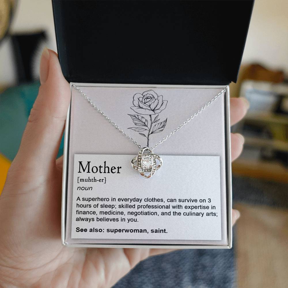 Beautiful Mother's Day Gifts, Show Your Love And Appreciation With A Stunning Necklace For Mom's Special Day, Mother Noun Necklace Gift With Message Card And Gift Box.