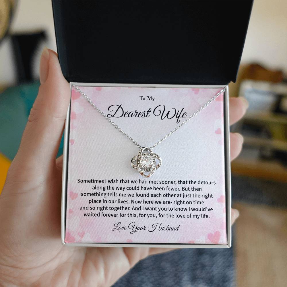 Dearest Wife Necklace from Husband – Romantic Jewelry Gift Box