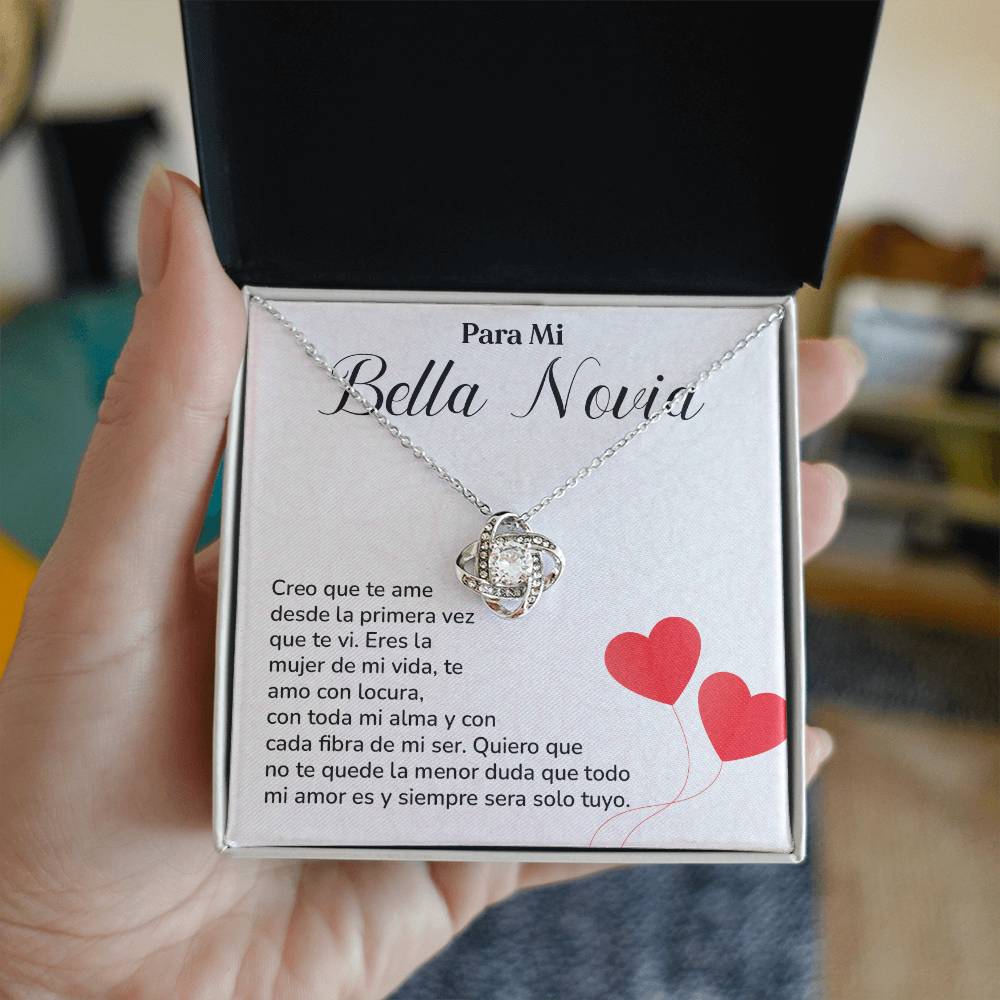 Collar Para Mi Bella Novia Amor Eterno Para Novia Mensaje Personalizado Para Ella Regalo Pasional Para Mi Novia Collar De Amor Para Ella Regalo De Aniversario Para Mi Novia Regalo De San Valentín Para Novia Regalo Para Mujer Especial Joyería Romántica