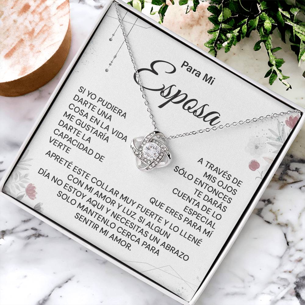 Para Mi Esposa, Amor Eterno, Collar De Joyería De Sincero Agradecimiento, Collar De Corazón Y Alma, Collar De Agradecimiento, Collar De Regalo Que Celebra Nuestro Vínculo, Regalo Especial Para Mi Esposa, Mensaje Sincero Con Collar Para Mi Novia