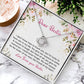 Best Friend Necklace Gift for Her with Floral Message Card from Bestie