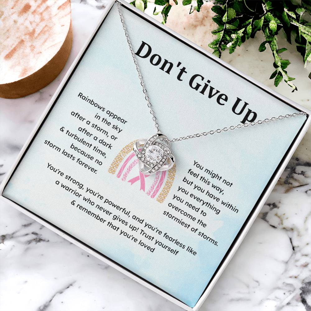 Don't Give Up Strength In Adversity Jewelry Don't Give Up Necklace Gift From Your Husband Meaningful Gift Supportive Gift Motivational Jewelry Never Give Up Necklace Breast Cancer Necklace For Soulmate Personal Growth Jewelry