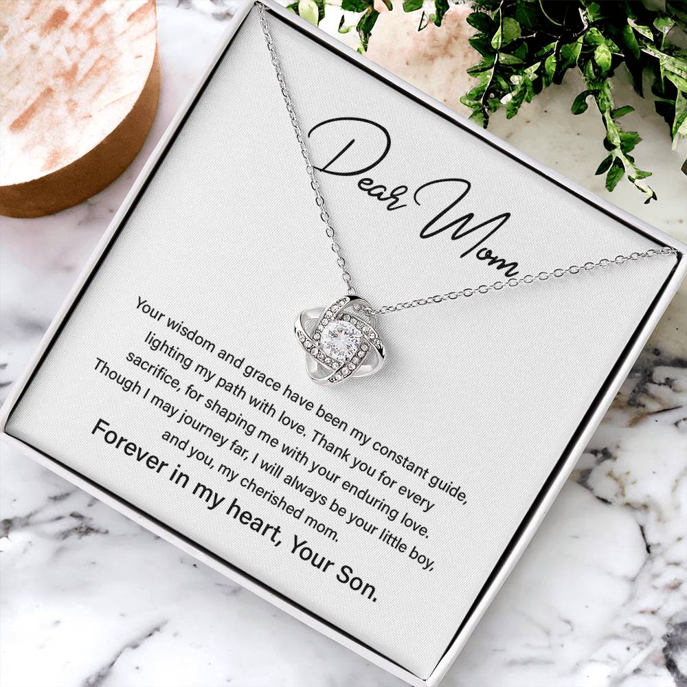 Dear Mom Mother’s Day Necklace For Cherished Mom Best Birthday Gift Thoughtful Anniversary Jewelry Unique Christmas Necklace Thoughtful Necklace With Message Card Just Because Necklace