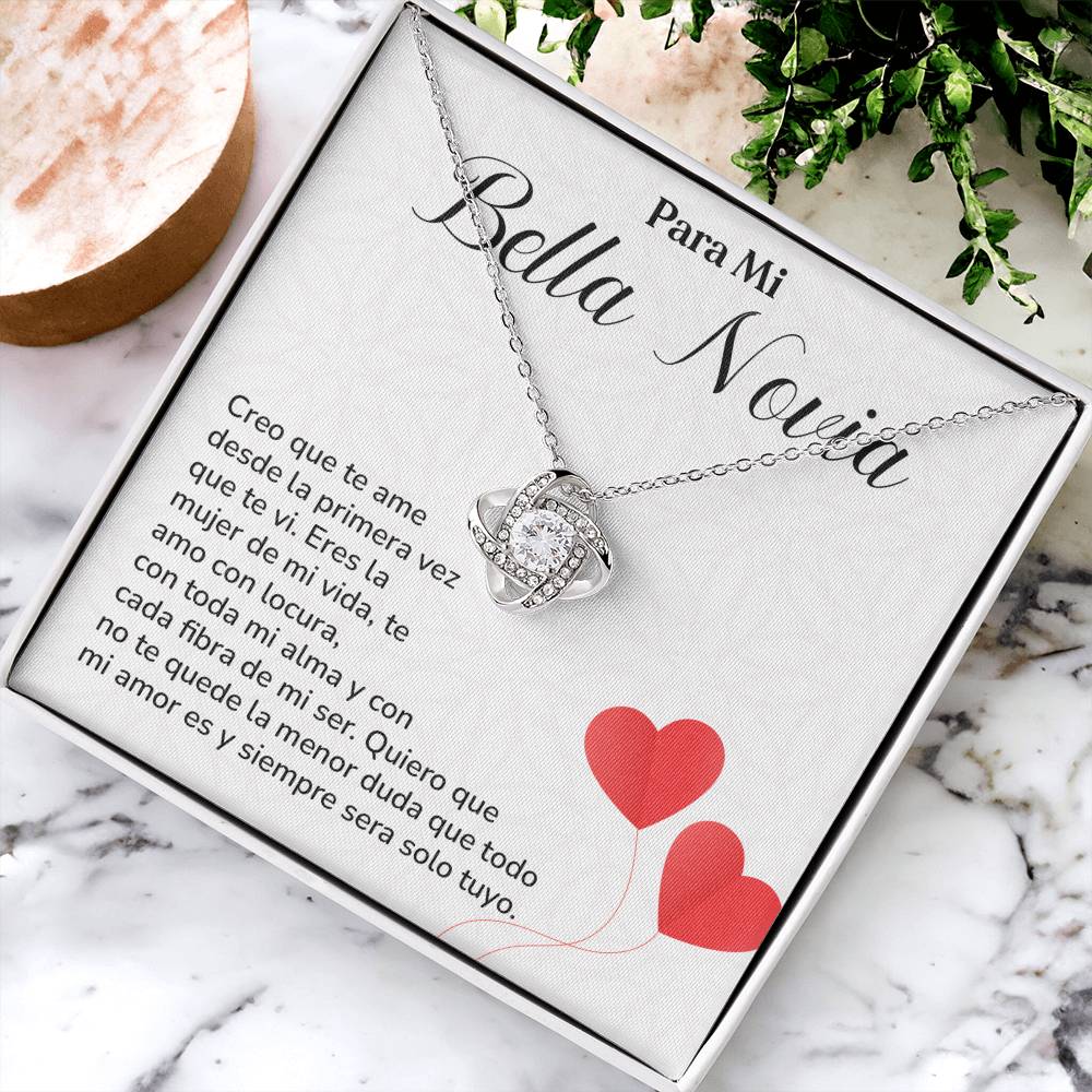 Collar Para Mi Bella Novia Amor Eterno Para Novia Mensaje Personalizado Para Ella Regalo Pasional Para Mi Novia Collar De Amor Para Ella Regalo De Aniversario Para Mi Novia Regalo De San Valentín Para Novia Regalo Para Mujer Especial Joyería Romántica