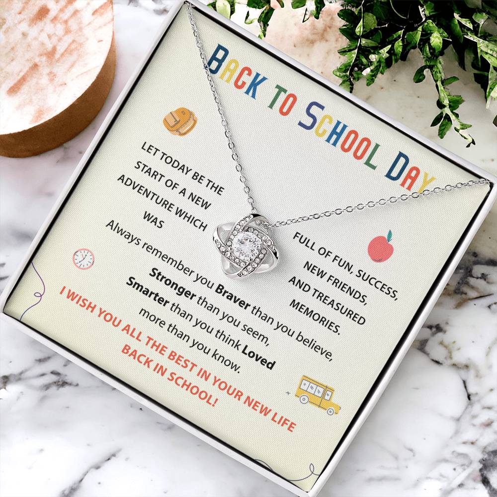 Back To School Necklace Gift Back To School Gift Fun And Success Jewelry Meaningful Gift For Students Supportive Jewelry For Kids Unique Gift For School Reminder Of Love Necklace Necklace For New Adventures