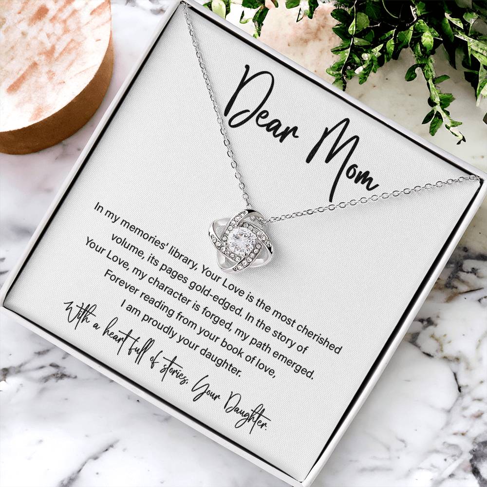 Dear Mom, Best Necklace Gift From Daughters To Mom Inspirational Necklace Gift Best Mother’s Day Necklace Gift Mother-daughter Bond Necklace Gift Jewelry Gift Necklace With Message Thoughtful Gift Necklace Sentimental Necklace Gift