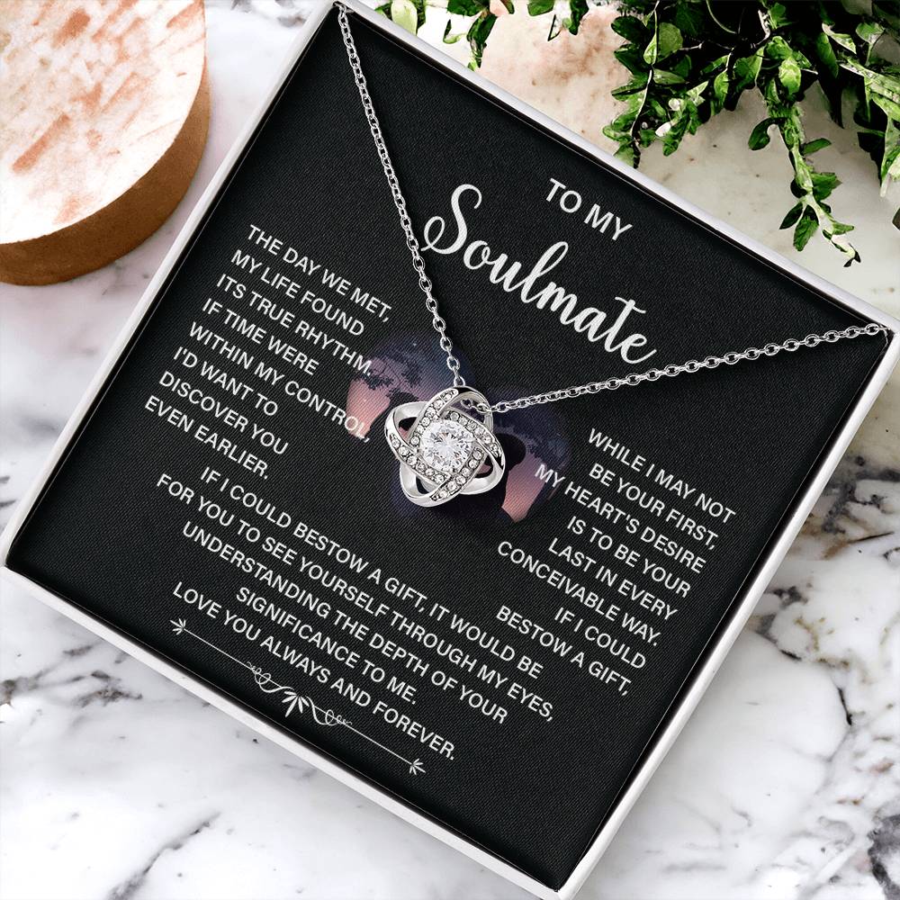 Soulmate Necklace Gift – Love You Always & Forever