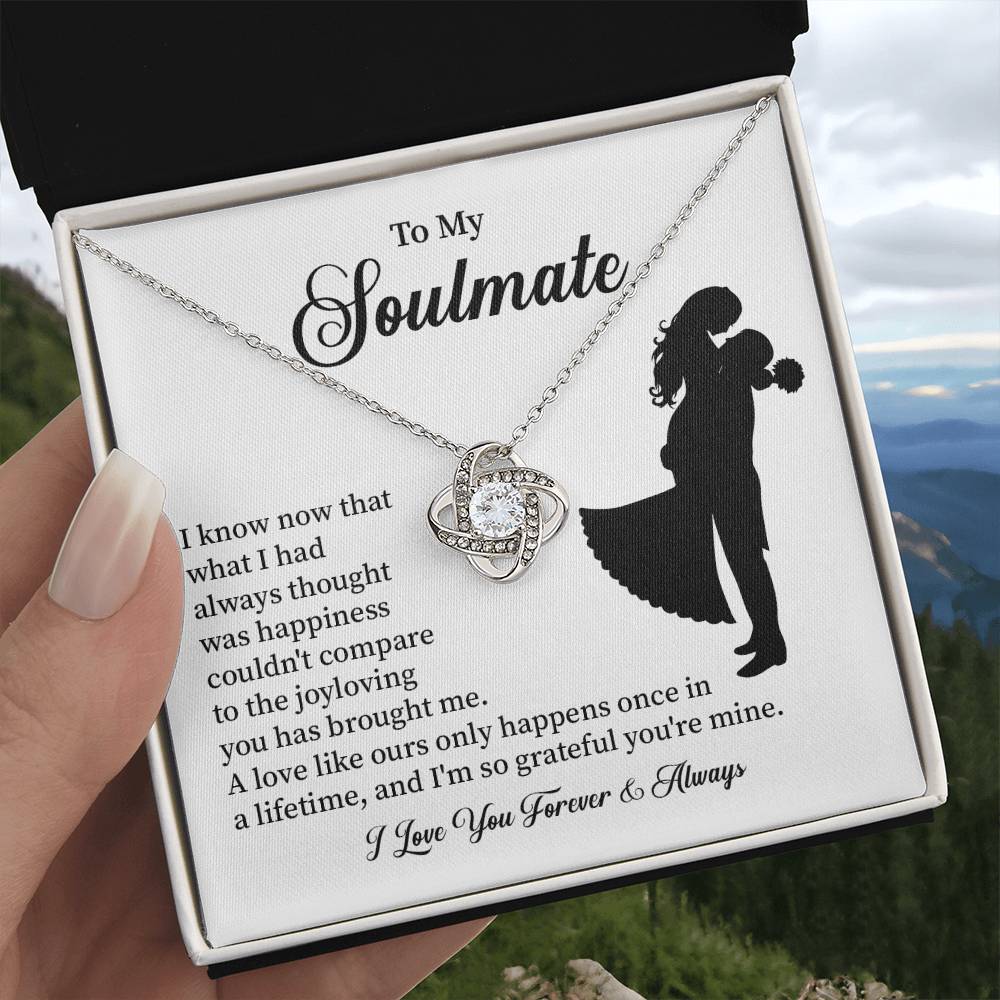 Soulmate Necklace – Gift for Wife or Girlfriend with Romantic Message